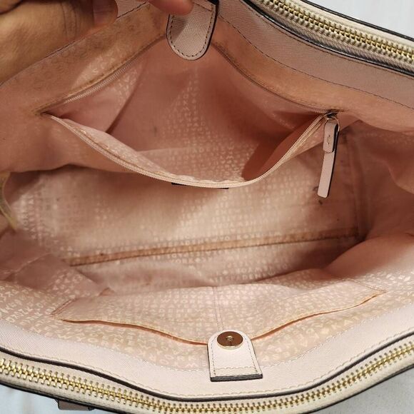 Kate Spade Women's Light Pink Laurel Way Leighann Saffiano Leather Satchel Bag - Picture 9 of 13